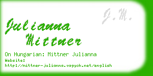 julianna mittner business card